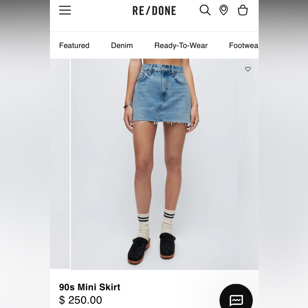 Redone jean skirt
